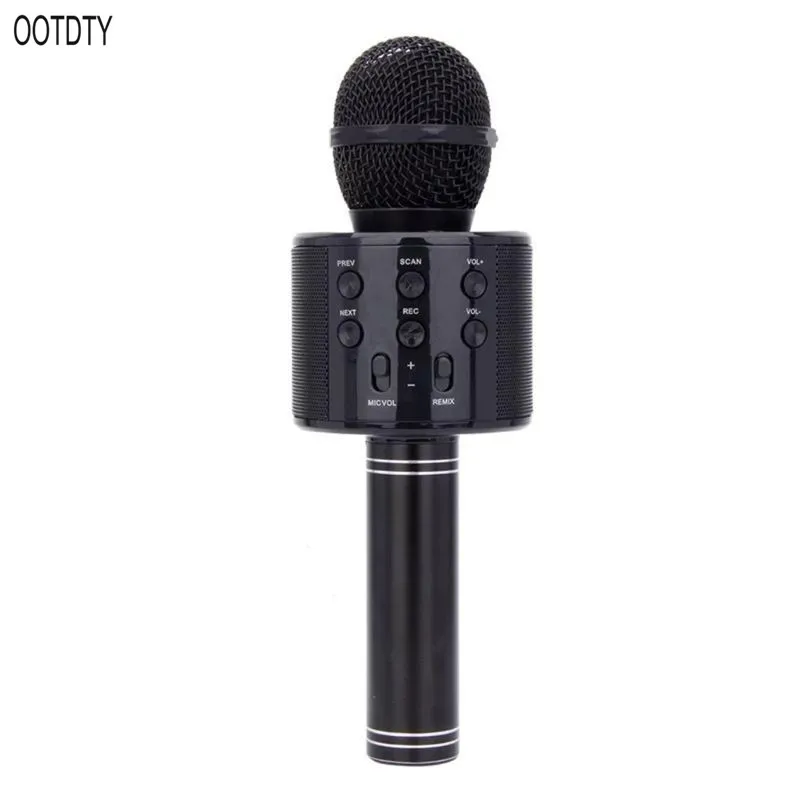C OOTDTY беспроводной портативный ручной Bluetooth караоке микрофон пение машина - Цвет: C