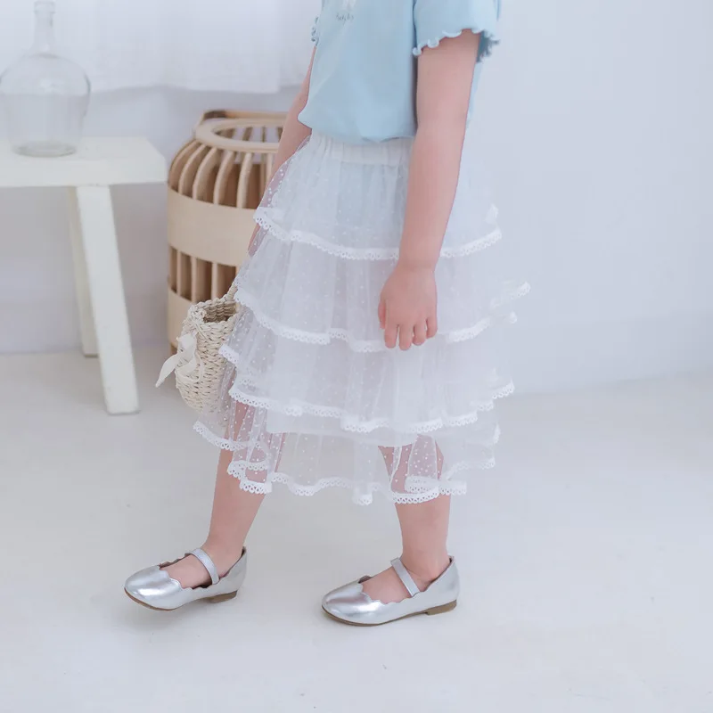 Детская одежда с новым рисунком 2019 Корейская многослойная юбка пачка для девочек