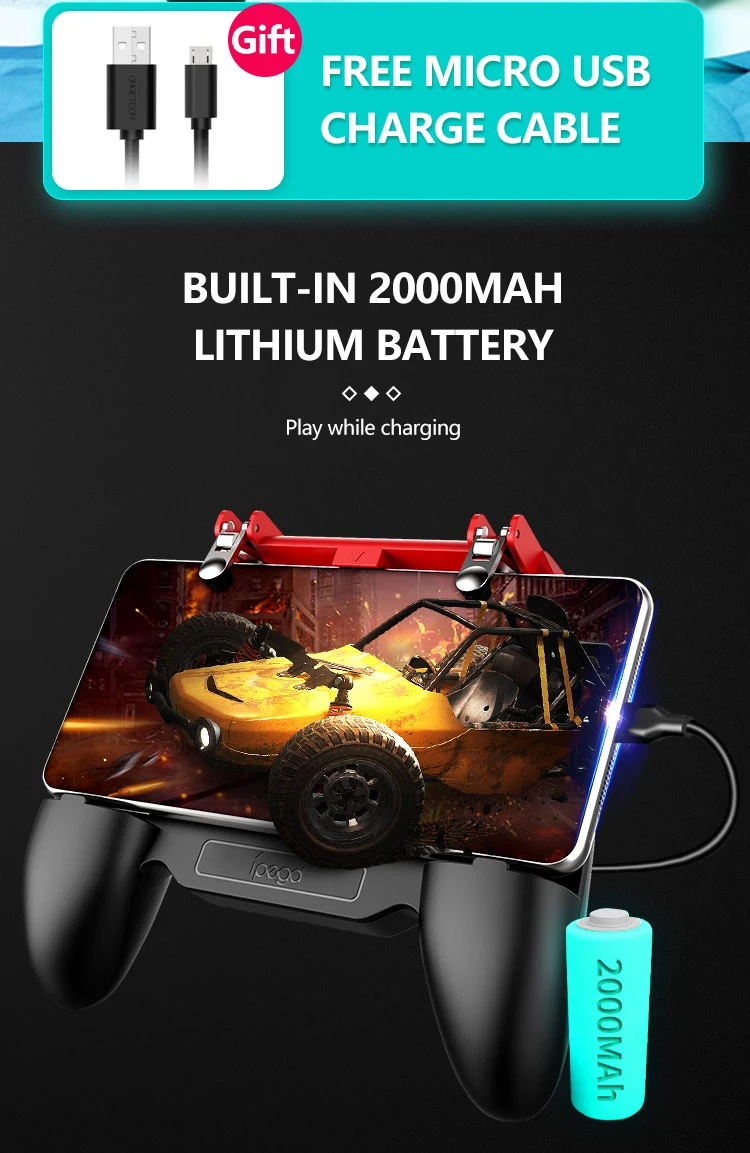 IPega триггер bluetooth-джойстик для Android iPhone мобильный телефон Pubg мобильный контроллер для смартфонов геймпад игровой коврик Pugb Joistick