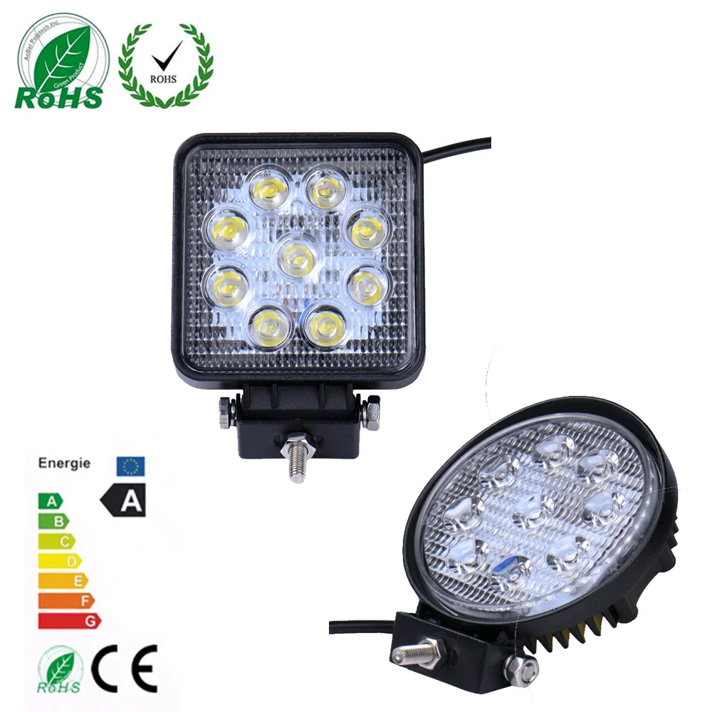 10 шт. 27 Вт светодиодный льная светодиодная фара для внедорожника светильник