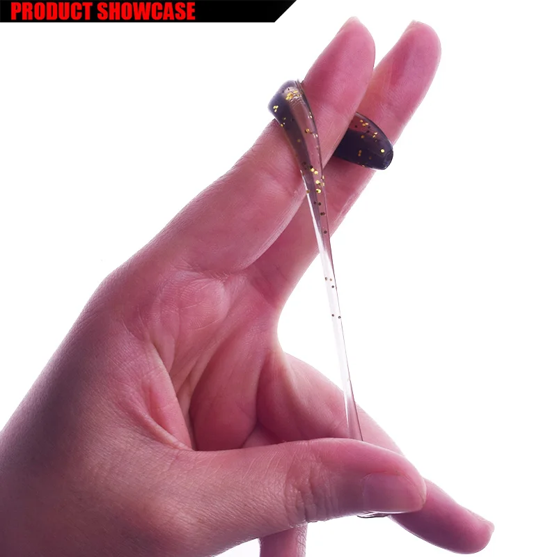 10pcs/lot Jig Wobbler Fishing Lure Easy Shiner Fishing Lures 75mm 55mm Carp Fishing Soft Silicone Artificial Double Color Baits
