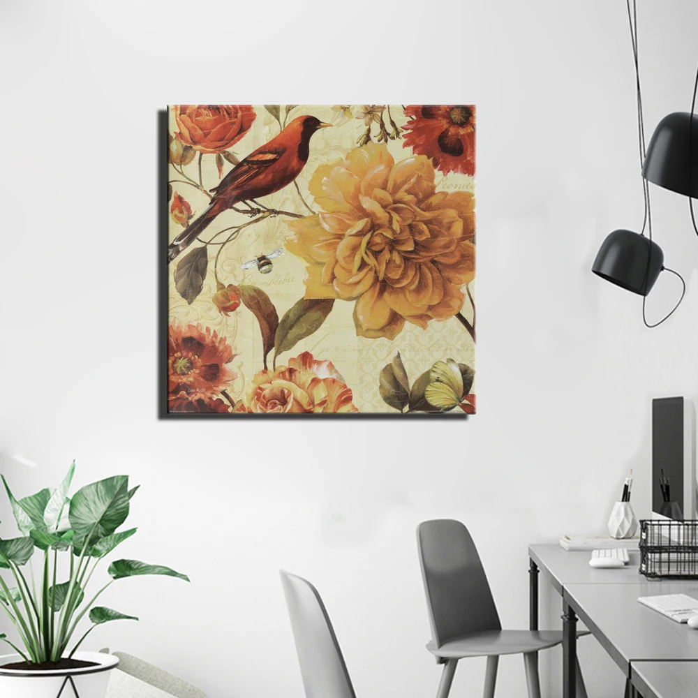 Современные цветы и постеры принты больших размеров красные поп арт настенные