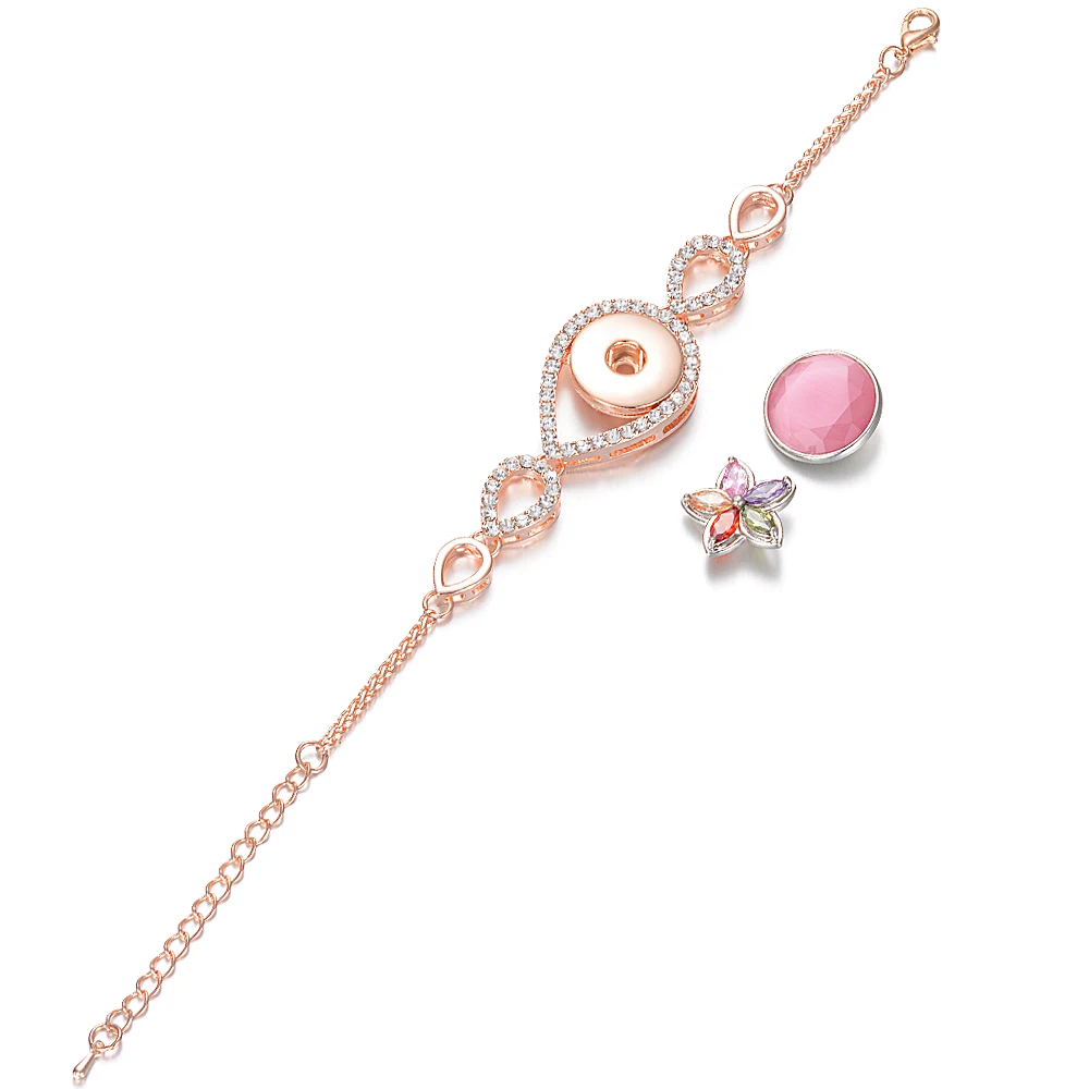 Женские браслеты из розового золота Ginger Snap Подарочные ювелирные изделия с