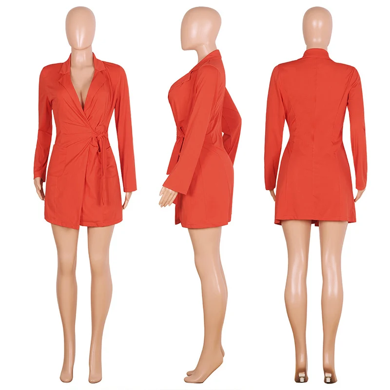 

Echoine 2019 New Fashion Long Coat Women Solid Color Turn Down Collar Office Lady Outerwear Autumn Cloth For Women
