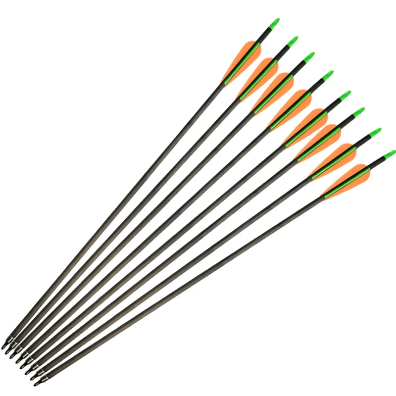 12 Pcs Arrows Carbon Arrow Spine 300 340 ID6.2mm Screw Point Hunting Shooting Recurve Compound Bow Archery Outdoor Sport | Спорт и