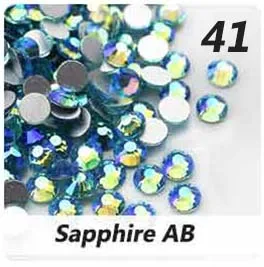 GSHA AB SS3-SS20 ногтей Стразы горячей фиксации, плоская задняя часть, с украшением в виде кристаллов Стекло Стразы для дизайна ногтей, украшения с драгоценными камнями 1440 шт./упак