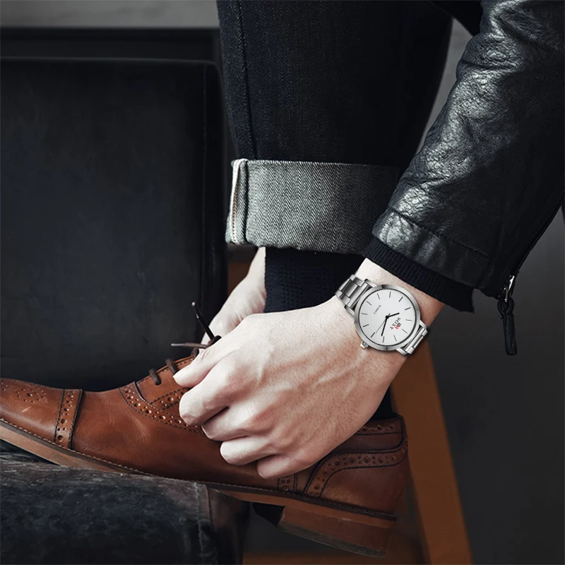 Часы наручные мужские кварцевые с большим циферблатом 2020|watch brand men|watch designer menwatch