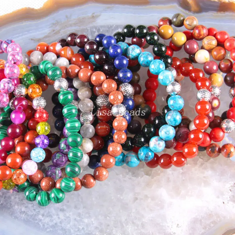 8 мм натуральный камень оникс Ляпис Сердолик Кристалл Малахитовый Гранат Круглый