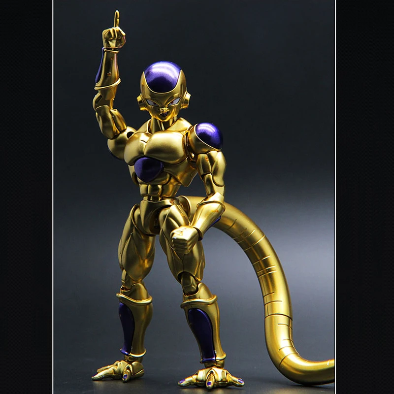 Оригинальная фигурка Dragon Ball Z, Золотая фигурка Migatte, металлическая раскраска, собранная модель, коллекция игрушек, подарок