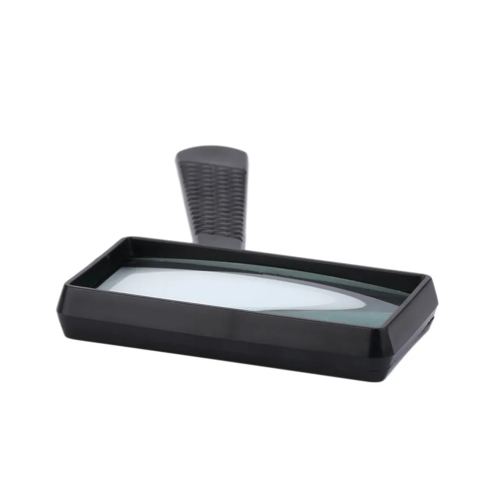 Высокое качество 4X прямоугольный ручной БОЛЬШОЙ увеличительное стекло для