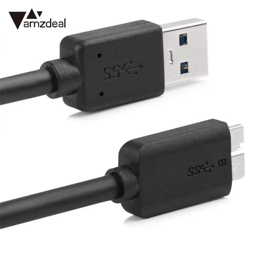Amzdeal Высокоскоростной USB 3,0 мужчина A к Micro B быстрое зарядное устройство Синхронизация данных внешний жесткий диск кабель для передачи данных кабель питания