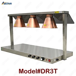DR3T DR3/DR4 Электрический Счетчик Топ подогреватель еды лампа для буфета и ресторана - Цвет: DR3T