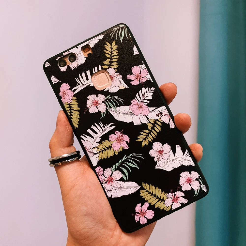 Мягкий силиконовый чехол с цветочным рисунком фламинго для Huawei P9 P10 Plus P20 Mate 9 10 20 Pro