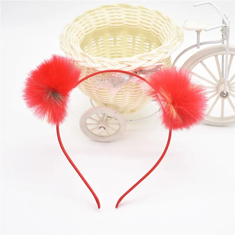 Красивая повязка на голову для девочек 1 2 лет с заячьими ушками большой обруч