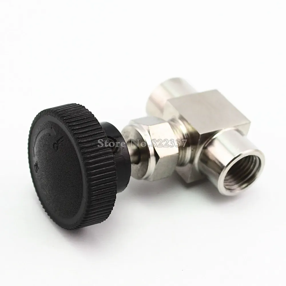 Бесплатная доставка нитевой клапан из нержавеющей стали SS 304 для контроля потока