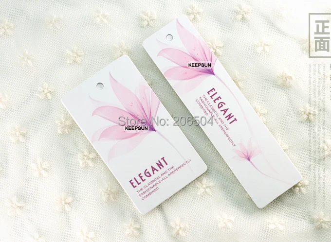 Высокое качество бумаги с покрытием на заказ качели бирки/подарок одежда