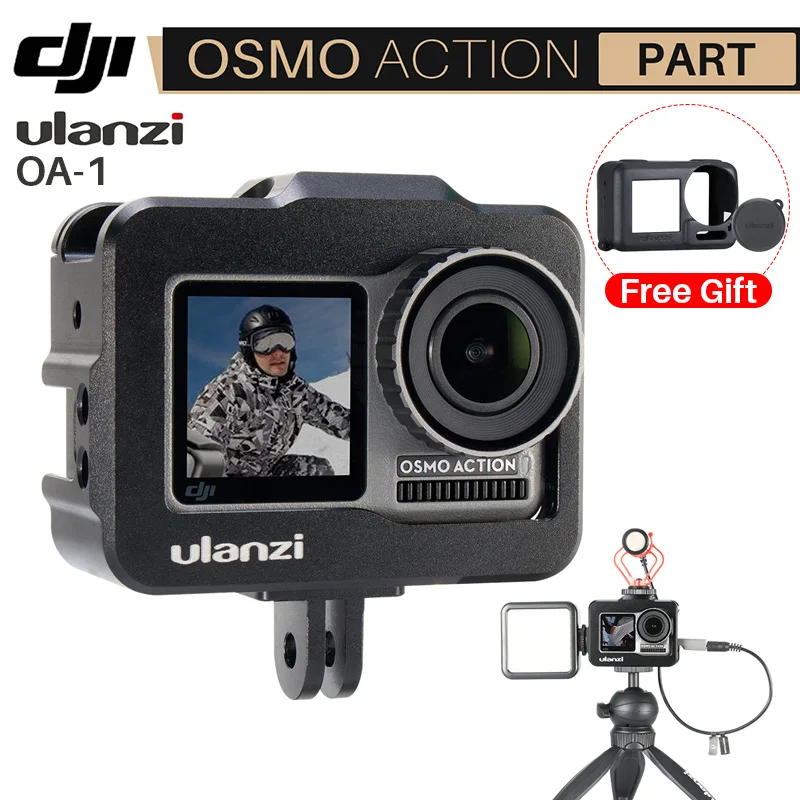 Ulanzi OA 1 металлический чехол для Dji Osmo Action Vlog с холодным башмаком микрофона со