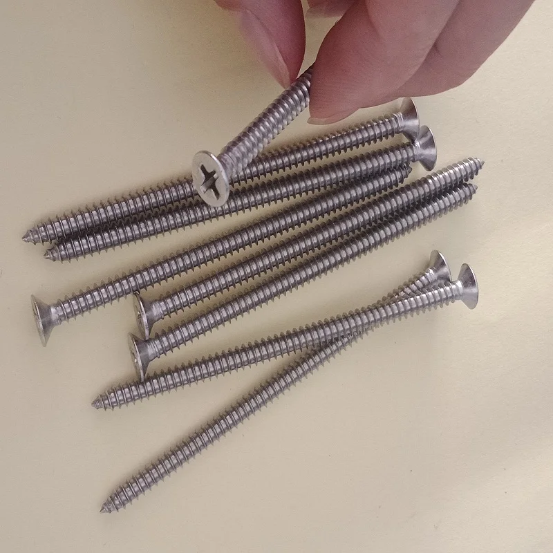

304 stainless steel cross countersunk head tapping screw flat head wood screws M3M3.5x6 8 10 12 14 16 18 19 20 22 25 32 38 50 60