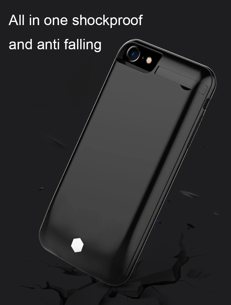 6 6S 7 8 Plus 8200 мАч чехол для зарядного устройства для iPhone 6 6S 7 8 Plus внешний резервный чехол для зарядки аккумулятора чехол для внешнего аккумулятора