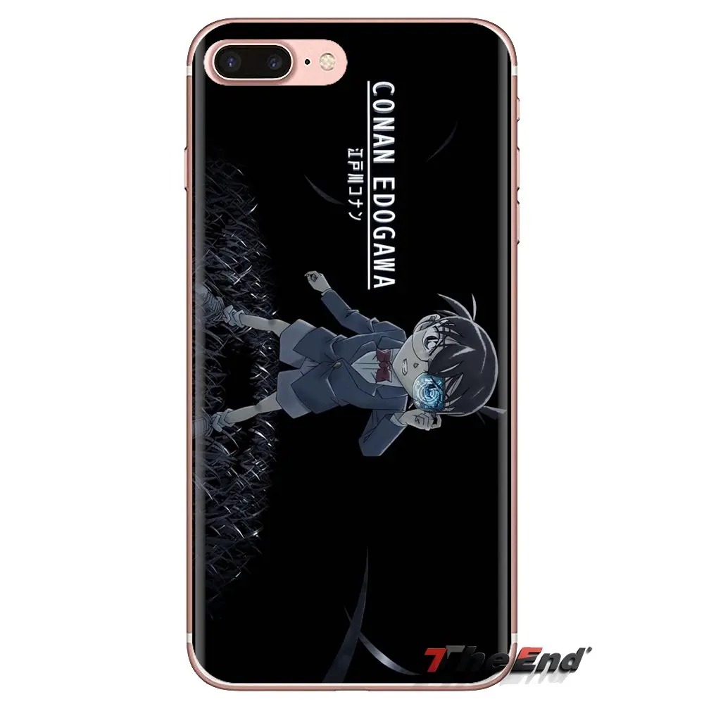 Силиконовый чехол-кошелек Edogawa Conan Closed Detective для Samsung Galaxy S3 S4 S5 Mini S6 S7 Edge S8 S9 S10 Plus Note 3