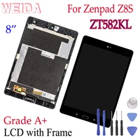 weida lcd replacement 8 for asus zenpad z8s zt582kl zt582 lcd display touch screen assembly frame p00j zt582kl lcd