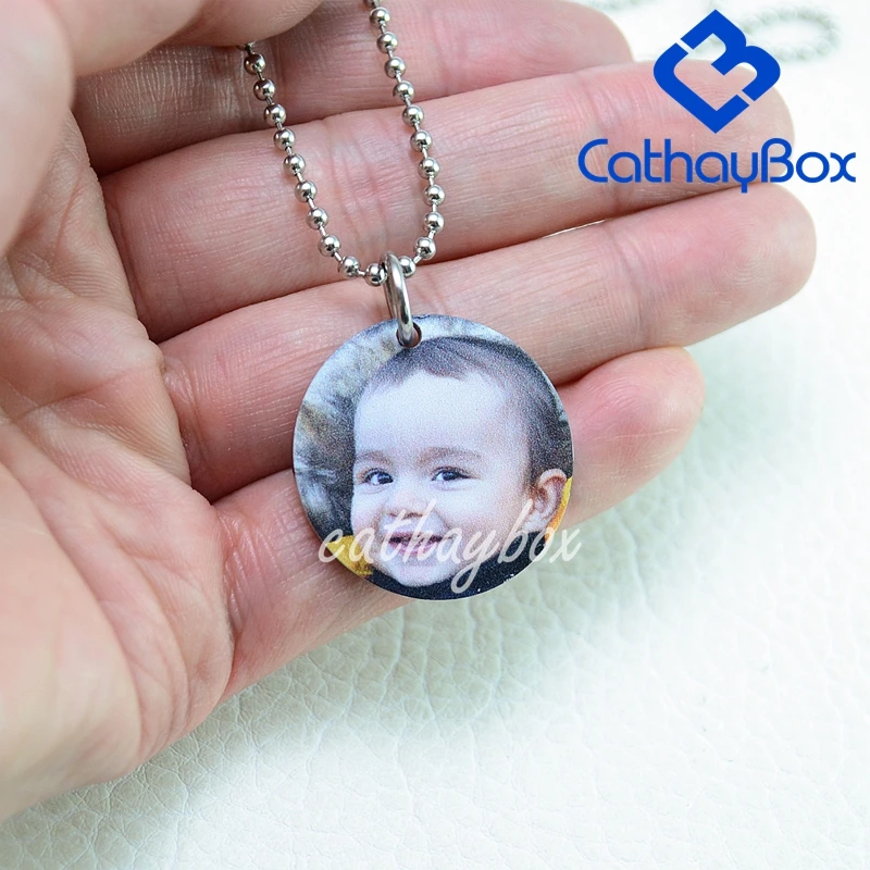 Цвет на заказ фото круглое колье с кулоном выбор памяти ювелирные изделия