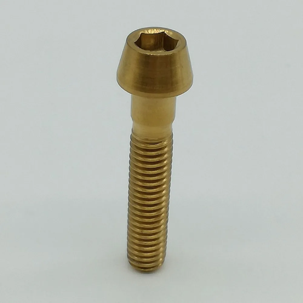 Многоцветные болты Ti Titanium винты с конической головкой шестигранный винт