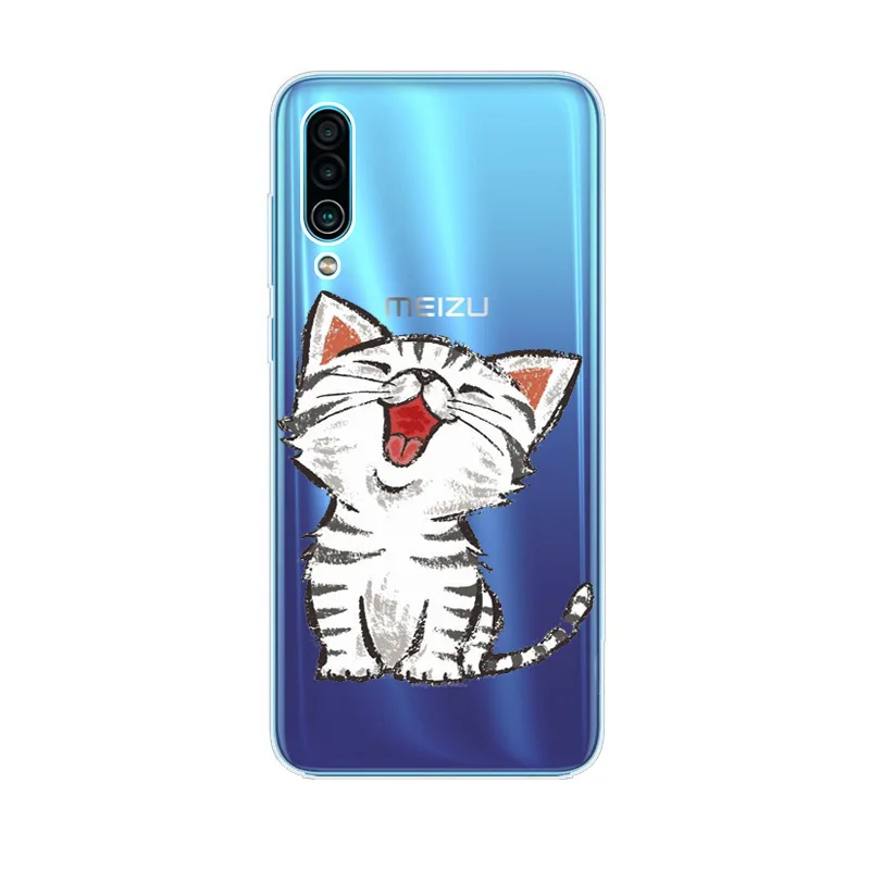 Чехол для Meizu 16Xs мягкий силиконовый цветной защитный чехол с принтом телефона