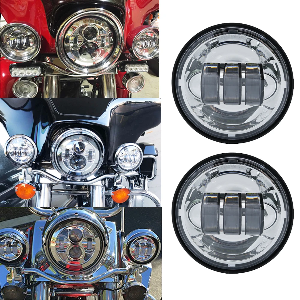 Мотоцикл Daymaler 4 5 дюймов светодиодная фара ближнего света для Harley Davidson