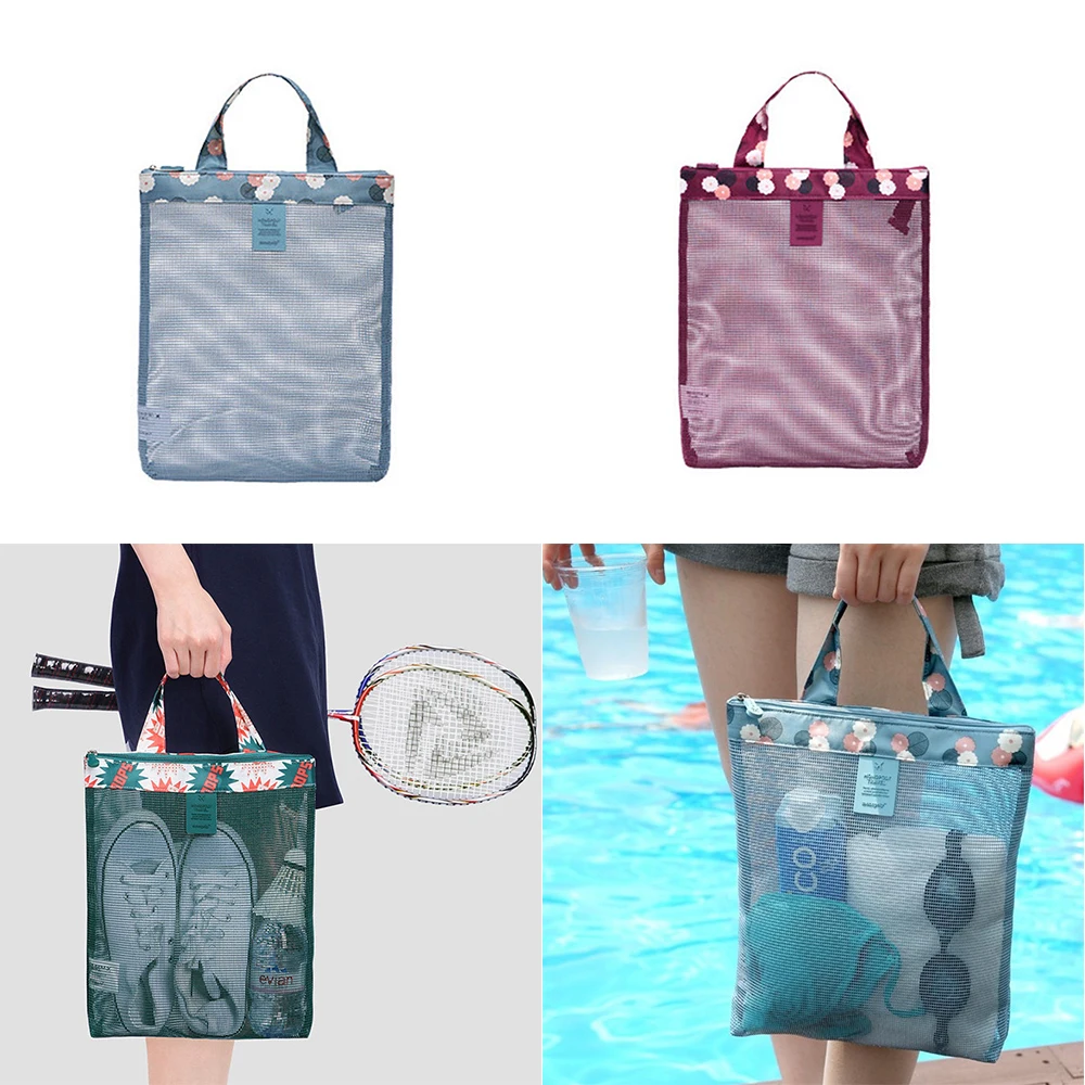 Новинка 2019 полезная водонепроницаемая сумка для плавания пляжные сетчатые сумки