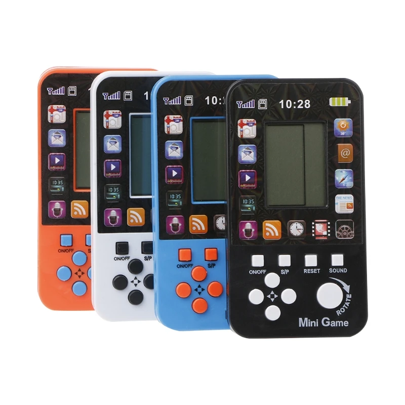 LCD электронный классический Tetris кирпич игровой автомат карманный пазл игрушка