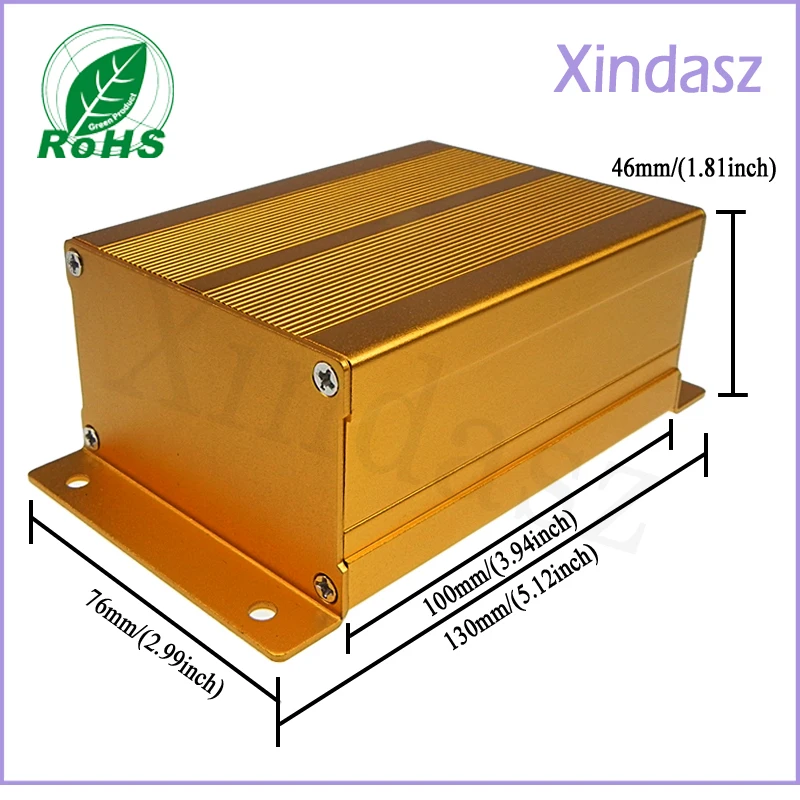 1 шт. алюминиевый проекционный корпус 100*76*46 мм настенный стандартный