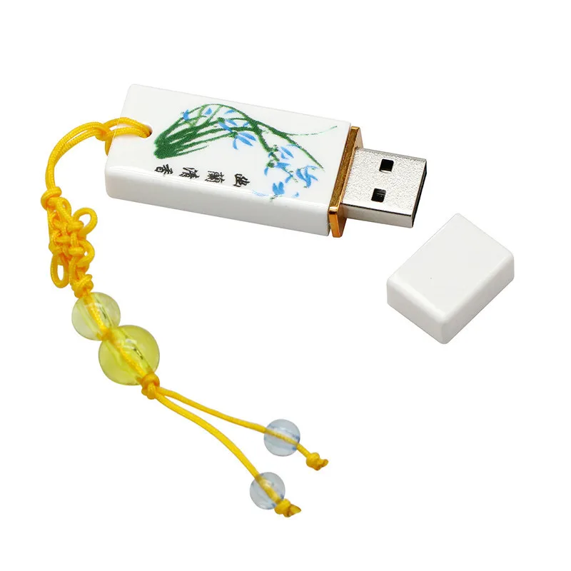 Дизайн фарфоровый пластиковый Usb флеш-накопитель керамический Подарочный флеш-накопитель 4 ГБ 8 ГБ 16 ГБ Флешка Usb флешка флеш-накопитель U диск для хранения