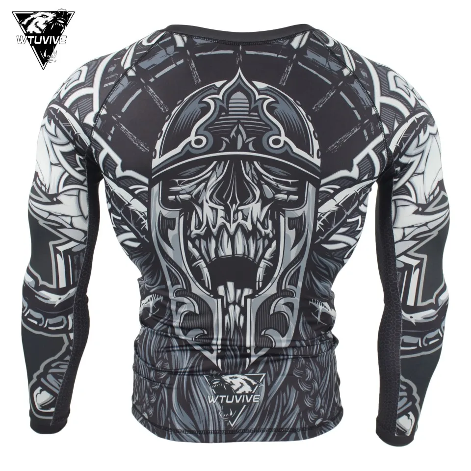 Новинка Облегающая майка для ММА бокса Муай Тай Рашгард борьбы с фитнесом