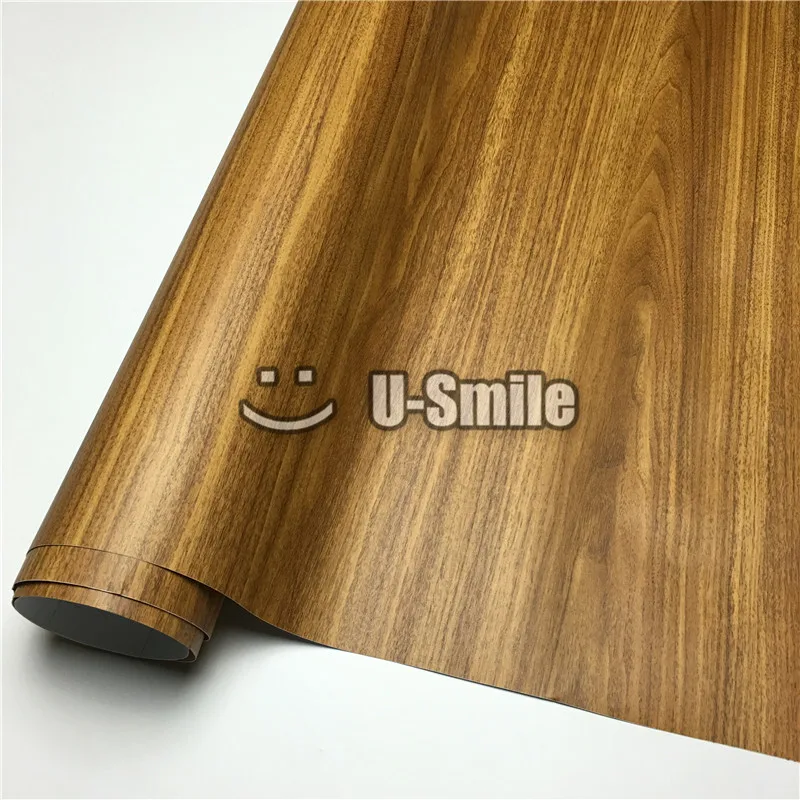 

Ebony Wood Grain Self Adhesive Vinyl Film For Wall Furniture Car Interior Size:1.24X50m/Roll(4ftX165ft)