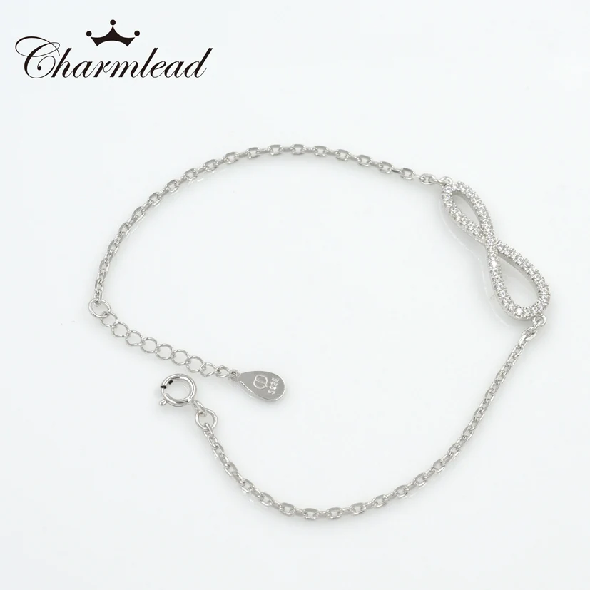 Женский браслет из серебра 100% пробы с фианитом | Украшения и аксессуары