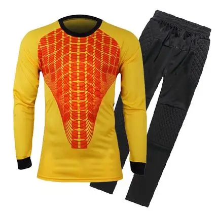 

2019 Adult Soccer Goalkeeper Uniform Men Soccer Sets Football Goalkeeper Doorkeepers Shirt pants can print name and number