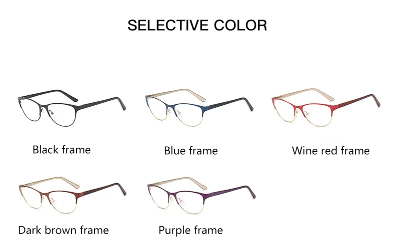 BOYSEEN Flat light cat eye glasses computer eye protection flat mirror men and women frame glasses reading glasses 801