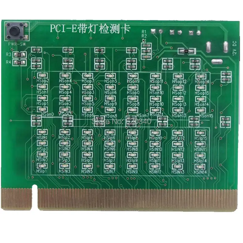 PCI-E 16X 8X 4X PCI express слот карта-тестер для motherbaor обнаружения southbridge короткий или открытый PCI-E с светильник тестер