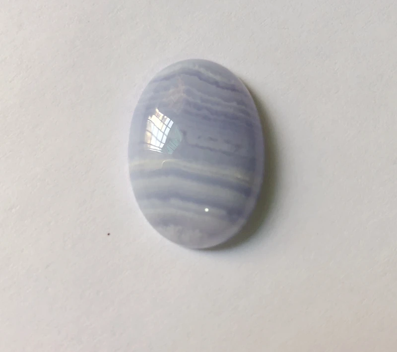 Натуральный Синий кружевной Агат Драгоценные Камни бусины Caboch 18*25 мм Овальный