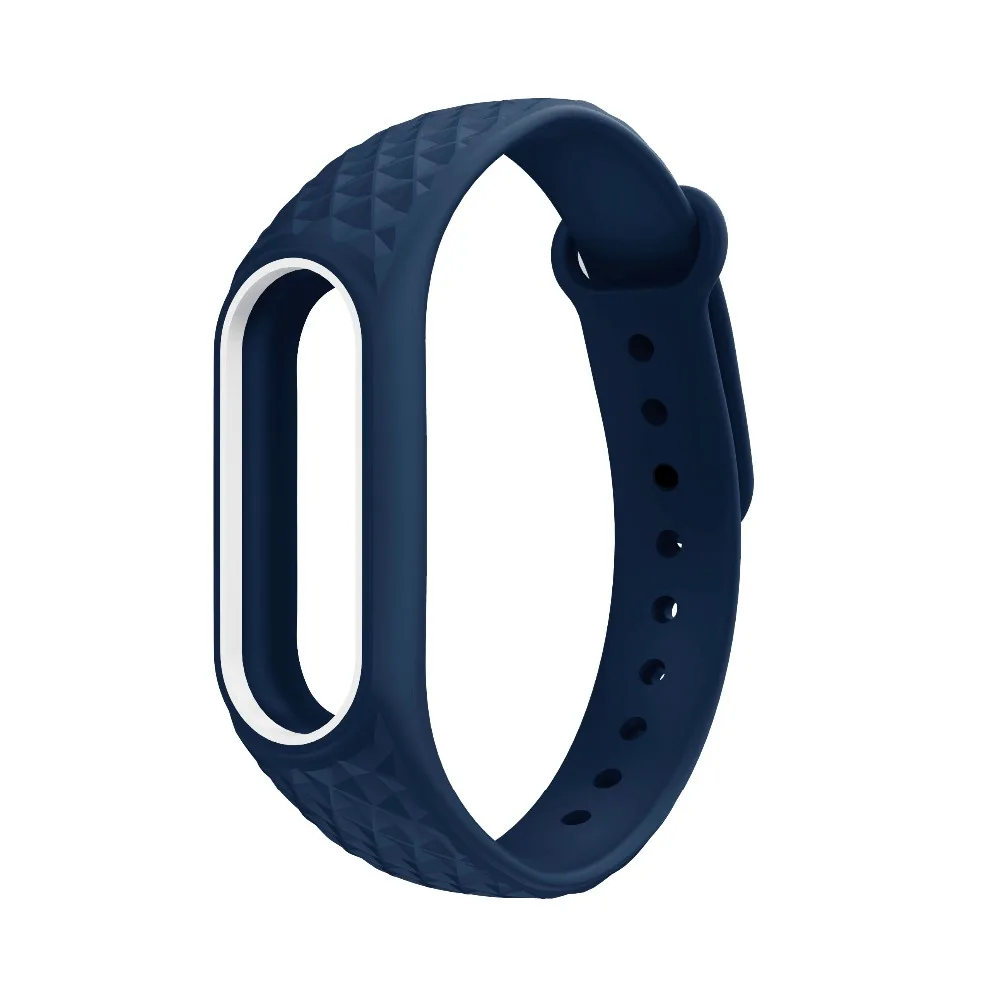 Браслет Mi Band 2 для Xiaomi ремешок на запястье Двухцветный силиконовый браслет