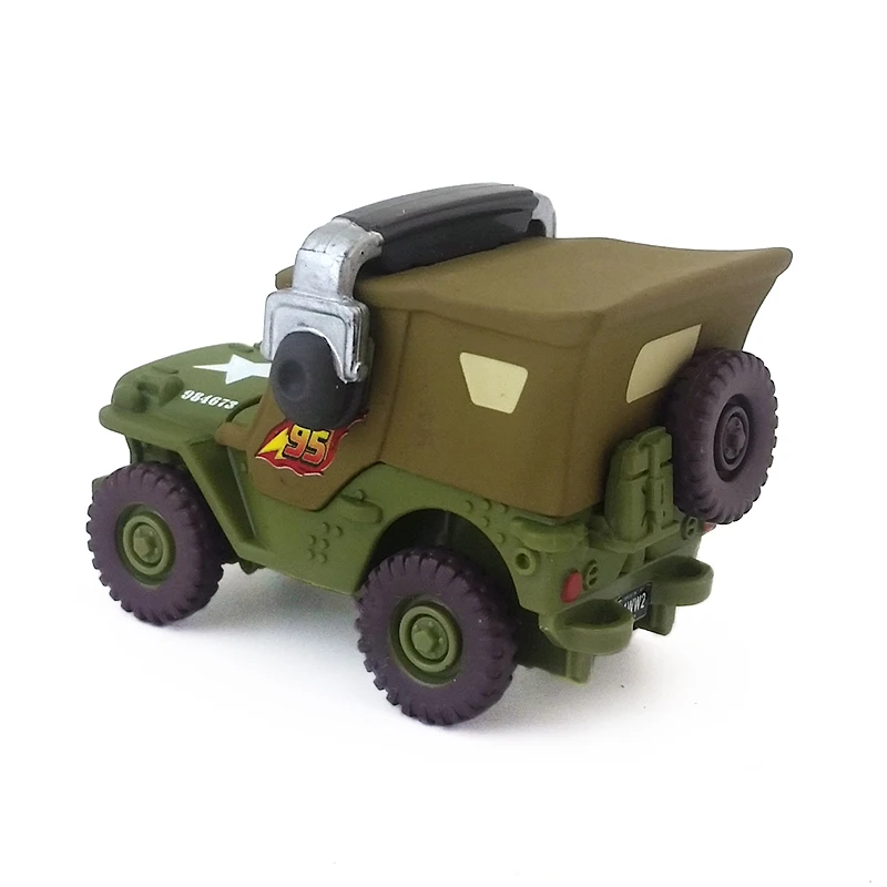 Disney Pixar Cars Sarge с гарнитурой металлическая литая под давлением игрушечная машинка 1:55 детские подарки Свободные абсолютно новые и