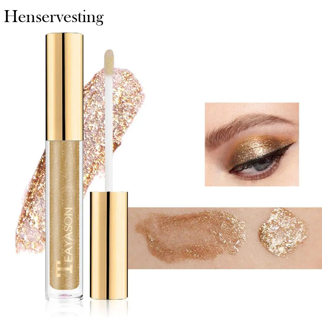 Макияж Блеск Алмазный жидкие тени для век пигмент подводка глаз женская