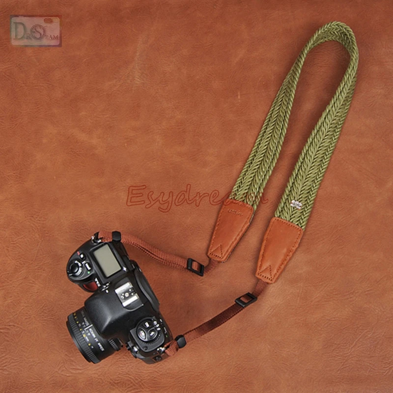 Зеленый cam в Универсальный хлопковый на шею для камеры с плечевым ремнем Sony Sigma Kodak
