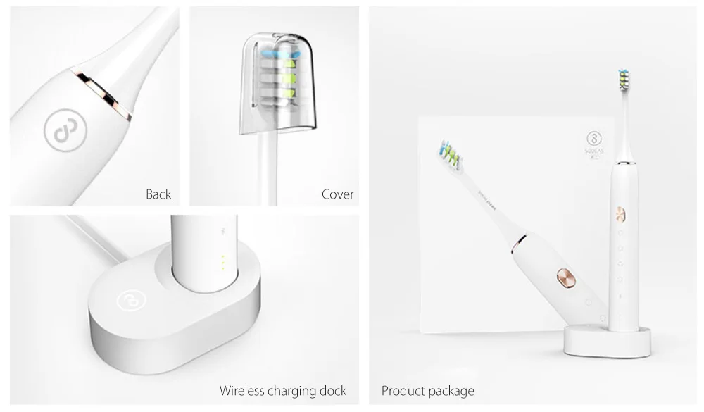 Xiaomi Mi домашняя Soocare X3 Soocas электрическая зубная щетка Водонепроницаемая беспроводная зарядка звуковая обновленная перезаряжаемая ультра звуковая зубная щетка