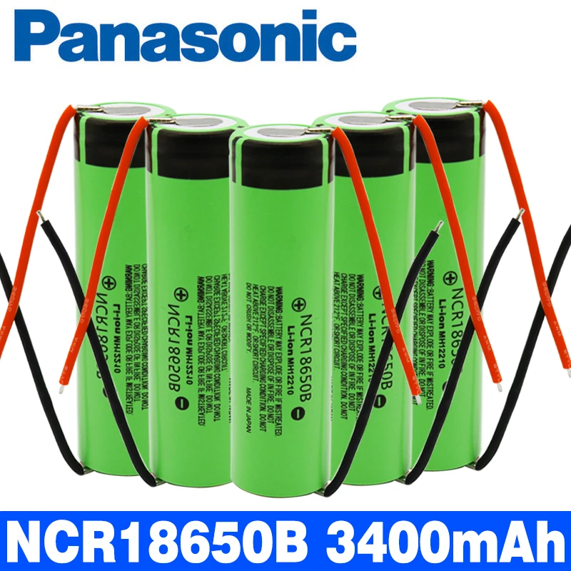 Шт Panasonic Оригинальный NCR18650B 3 7 V 3400mAh 18650 перезаряжаемая литиевая батарея для