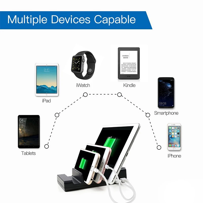 Настольное зарядное устройство jovein с 4 USB-портами универсальная зарядная станция