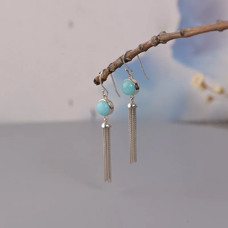 Золотой олень S925 серебро Ремесло Женская мода темперамент lapis Кристальный