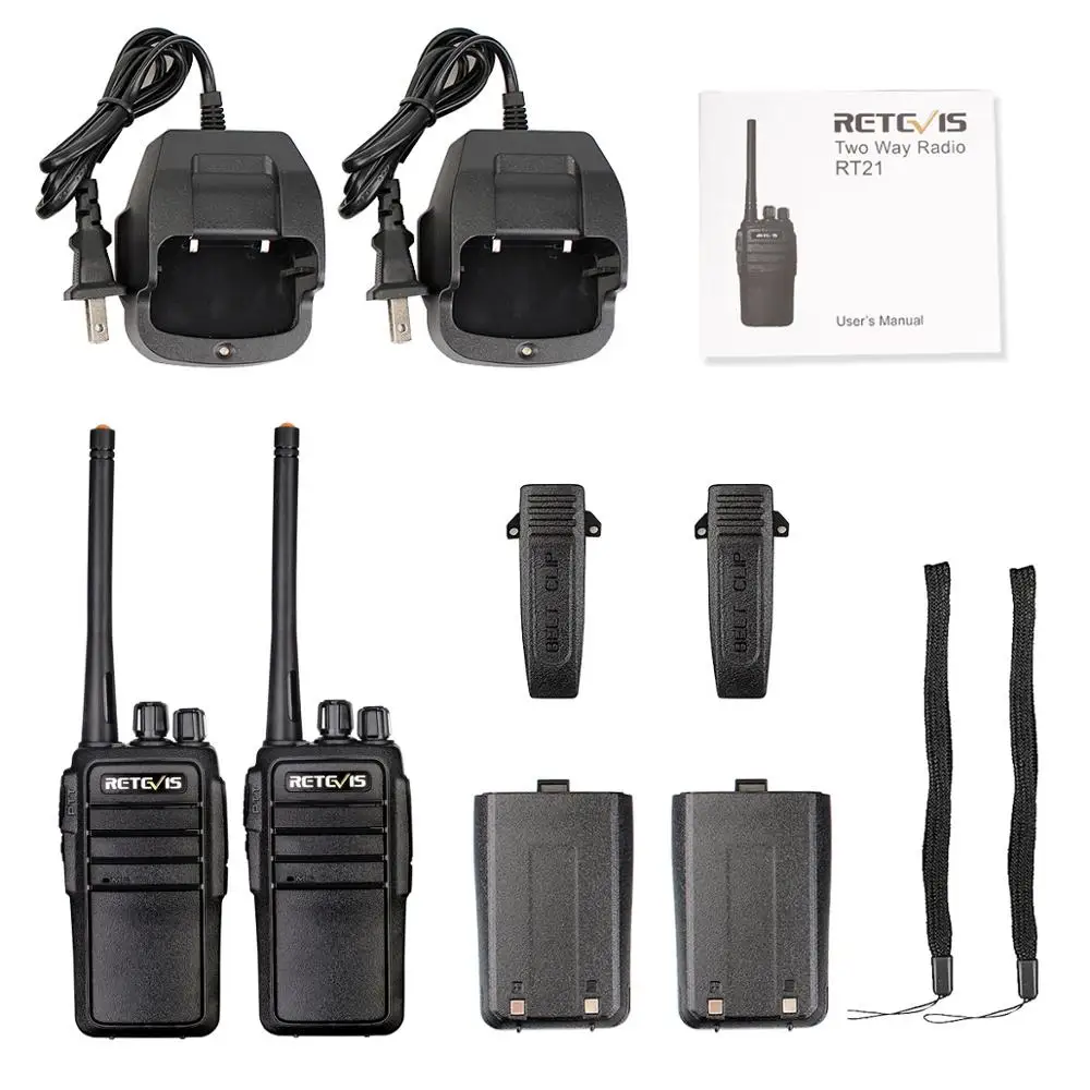 2 шт. Retevis RT21 портативная рация UHF 2,5 Вт VOX Ham Радио портативная двухсторонняя радио Comunicador портативный трансивер Walk Talk