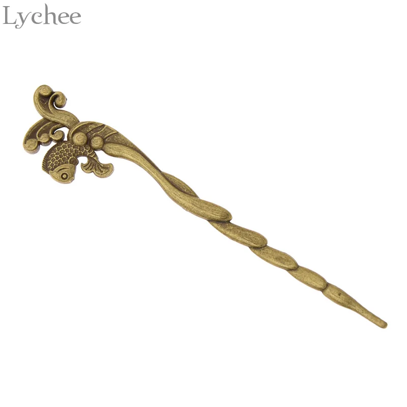 4 Lychee Винтаж сплав полые женские шпильки для волос заколки для волос ручной работы Для женщин в этническом стиле элегантные средства по уходу за волосами в стиле ретро ювелирные изделия - Окраска металла: 4